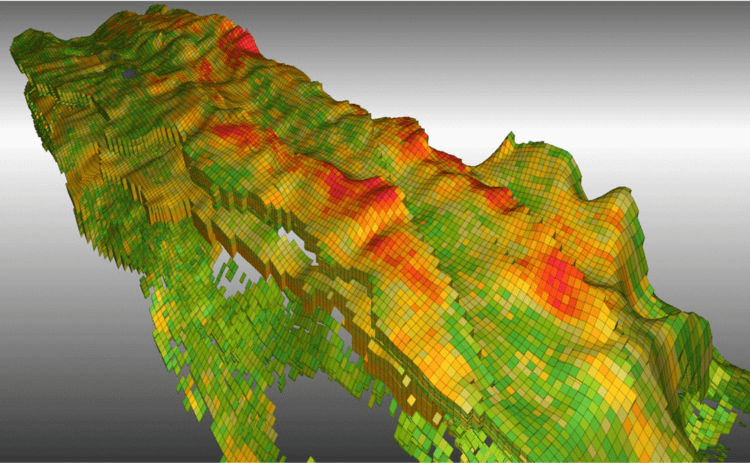 Imagem de dados sísmicos, geológicos e de poços